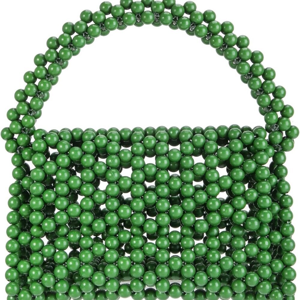 YUSHINY Candy Color Acrylic Beaded Hollow Handbag Evening Clutch Triangle Bags f